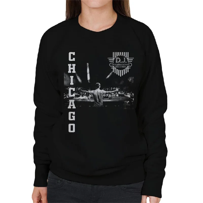 cozy workout hoodieDJ International Chicago Live Women's Sweatshirt