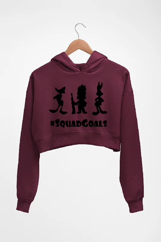 oversized pullover sweatshirtLooney Tunes Crop HOODIE FOR WOMEN