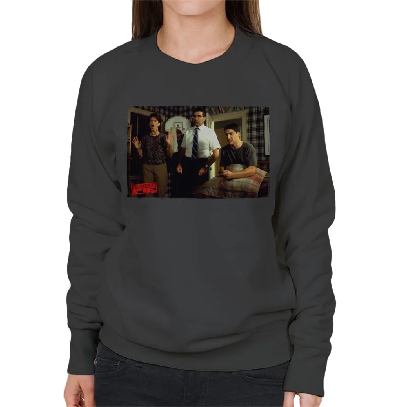 cool activewear hoodieAmerican Pie Jim Caught By Parents Women's Sweatshirt