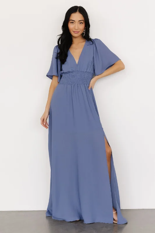 cocktail dressVerona Smocked Maxi Dress | Blue