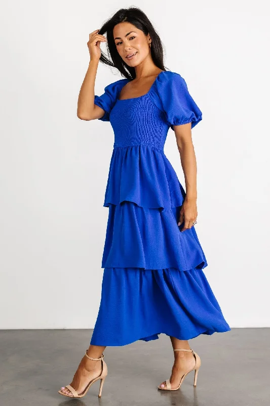 casual summer dressAshbourne Tiered Dress | Cobalt