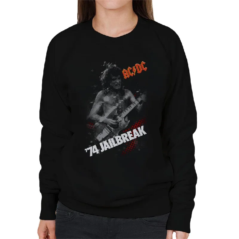 slim fit workout hoodieAC/DC 74 Jailbreak Women's Sweatshirt