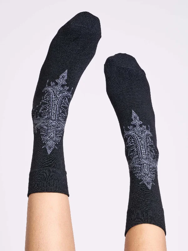 trendy dressCrucifix Socks