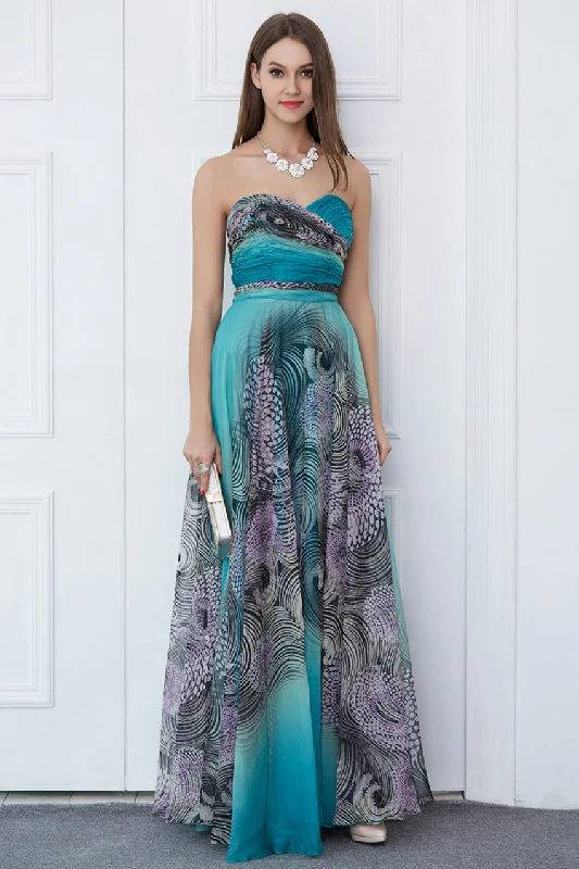 Members Only Leopard Strapless Gown