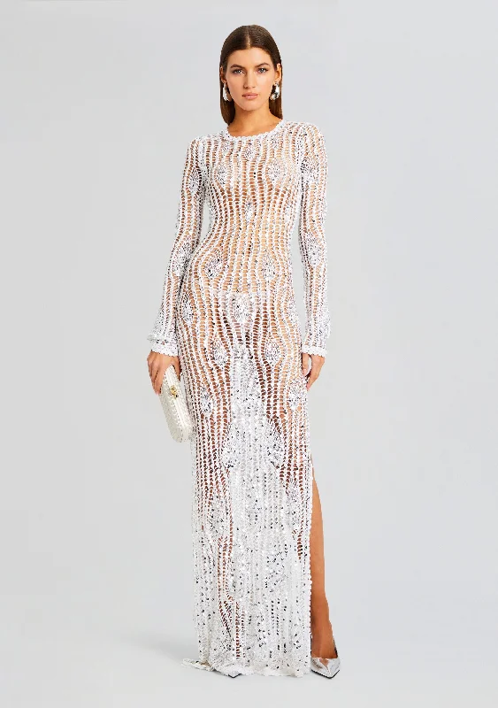 Hot Deal Cherri Sequin Crochet Dress