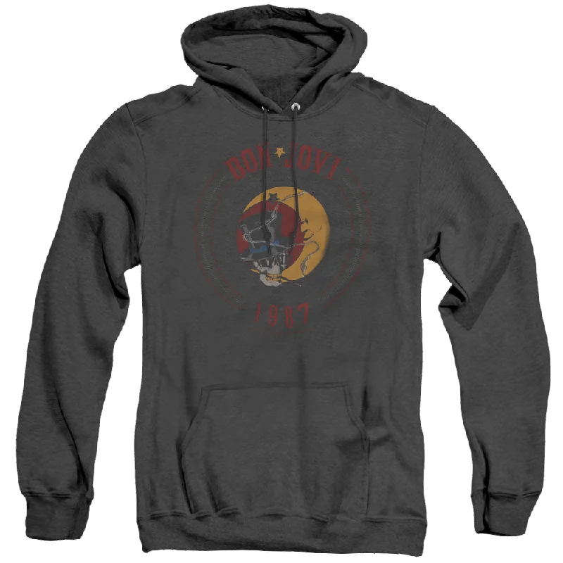 retro hoodieBon Jovi 1987 - Heather Pullover Hoodie