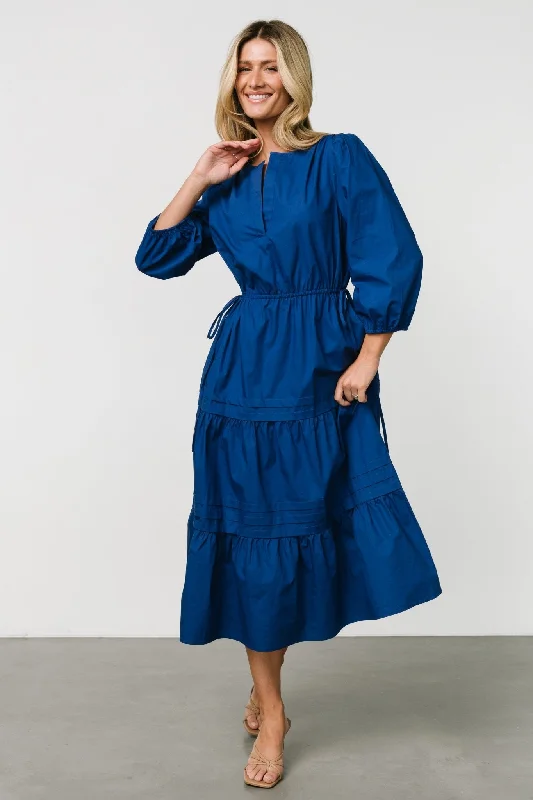 oversized dressSanta Fe Poplin Midi Dress | Cobalt