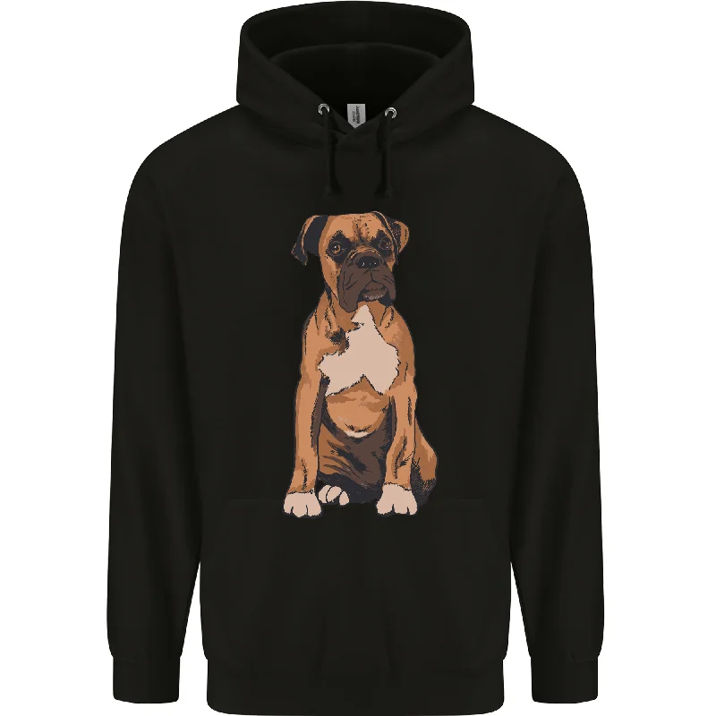 cozy hoodieA Boxer Dog Mens 80% Cotton Hoodie