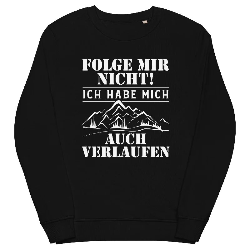 long-sleeve athletic hoodieFolge mir nicht - Unisex Premium Organic Sweatshirt