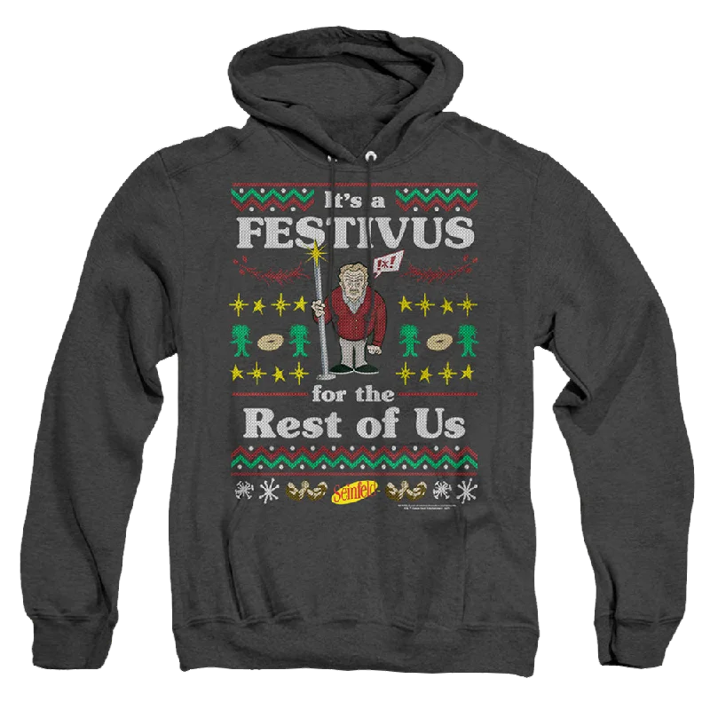 relaxed fit hoodieSeinfeld Festive Festivus - Heather Pullover Hoodie