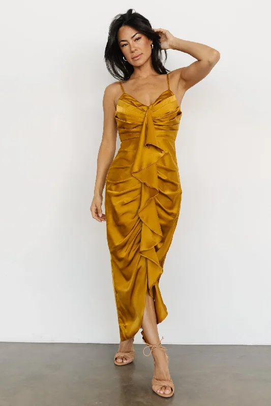 The Best Prices Thessaly Maxi Dress | Brushed Gold