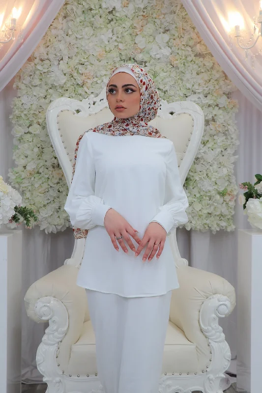 Savings Event Deluxe Soft Blouse - White