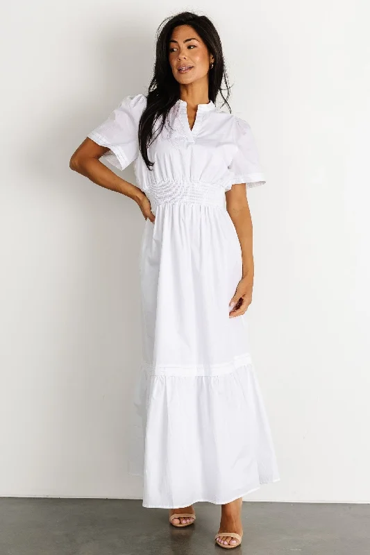 pleated dressVera Maxi Dress | Off White