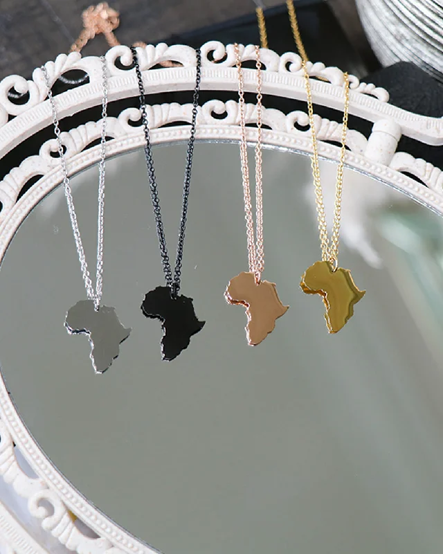 Special Price Birthplace Map Necklace- Africa