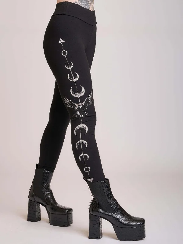 classic fit-and-flare dressRaven Moon Phase Legging