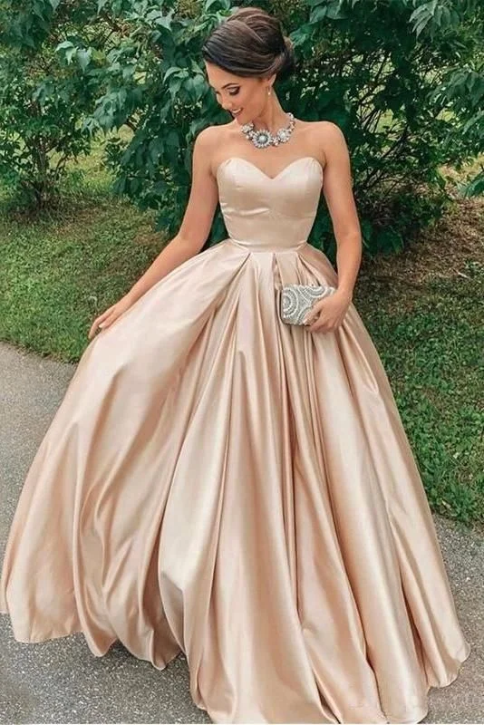 boho-chic dressChic Sweetheart Simple Long A-line Prom Dresses Modest Long Women Dress,DP0127