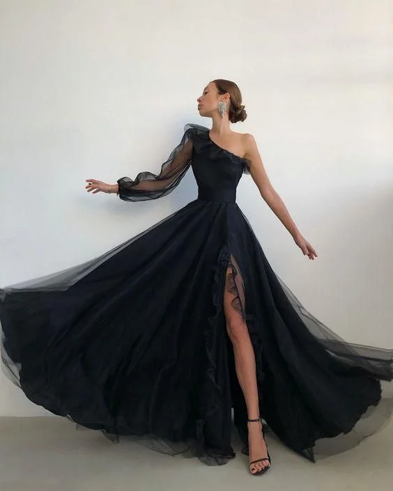 Bargain Prices Black long Evening Dress Prom Dresses,DS4096