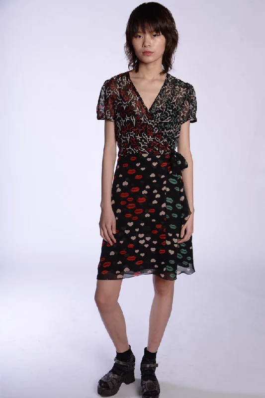 Markdown Madness Anna Sui - Sweetheart's Kiss Chiffon Dress