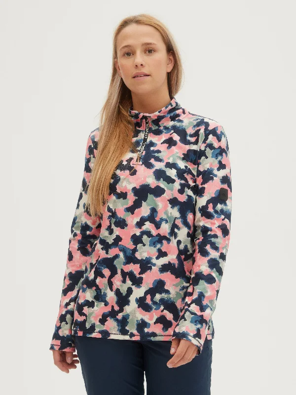 Online Exclusive LADIES CLIME PRINTED FLEECE HALF ZIP