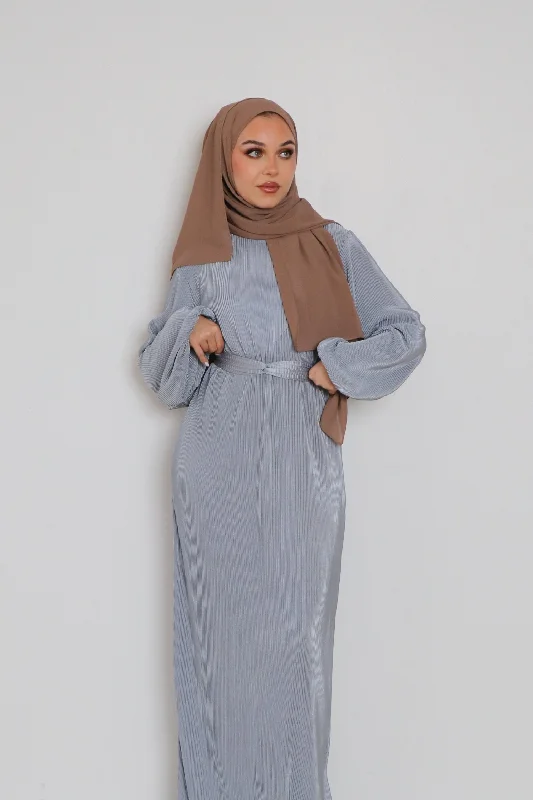 Special Savings Alice Pleat Dress- Mint Gray