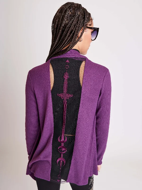 denim dressPurple Dagger Cardigan