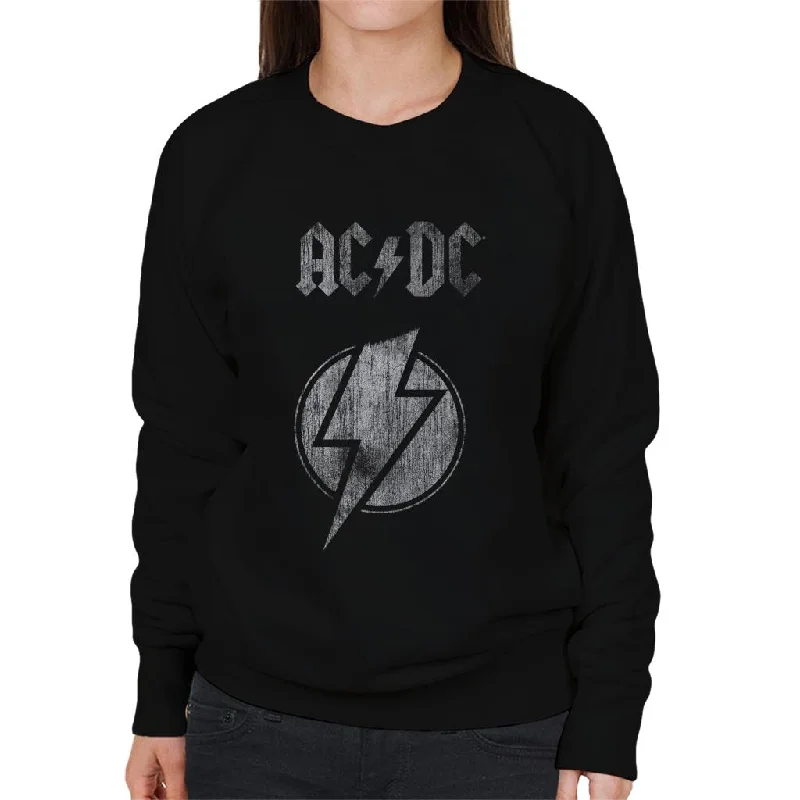 athletic streetwear sweatshirtAC/DC Lightning Bolt Women's Sweatshirt