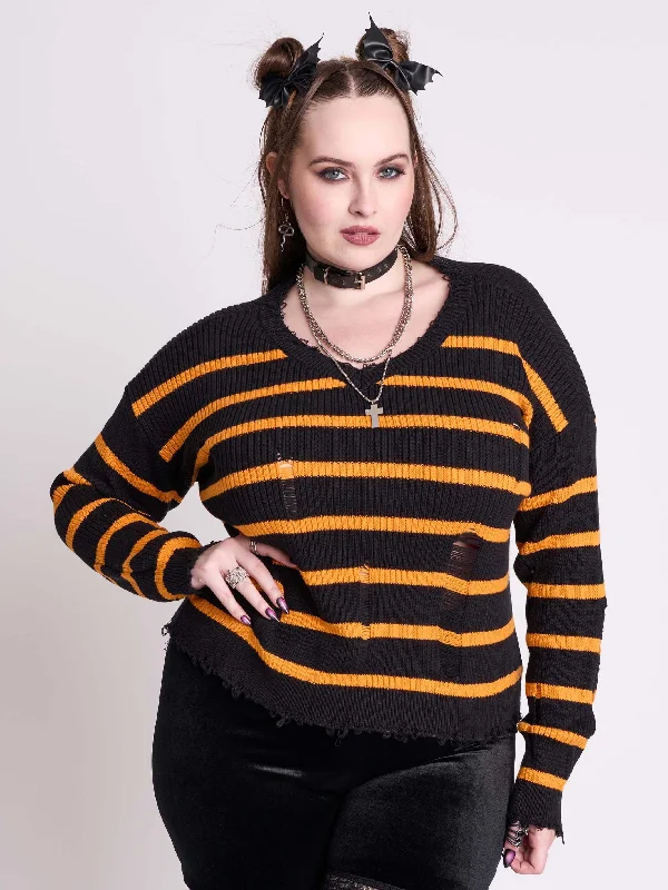 flowy dressSpooky Stripe Sweater