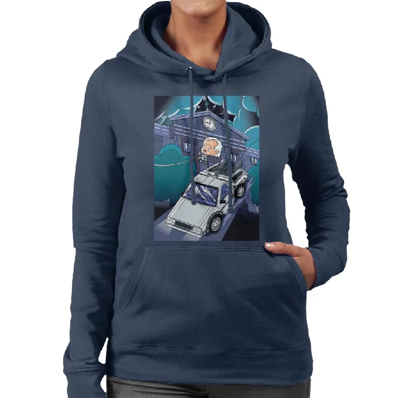 lightweight hoodieBack to the Future 1985 Doc Escape Kawaii Women's Hooded Sweatshirt