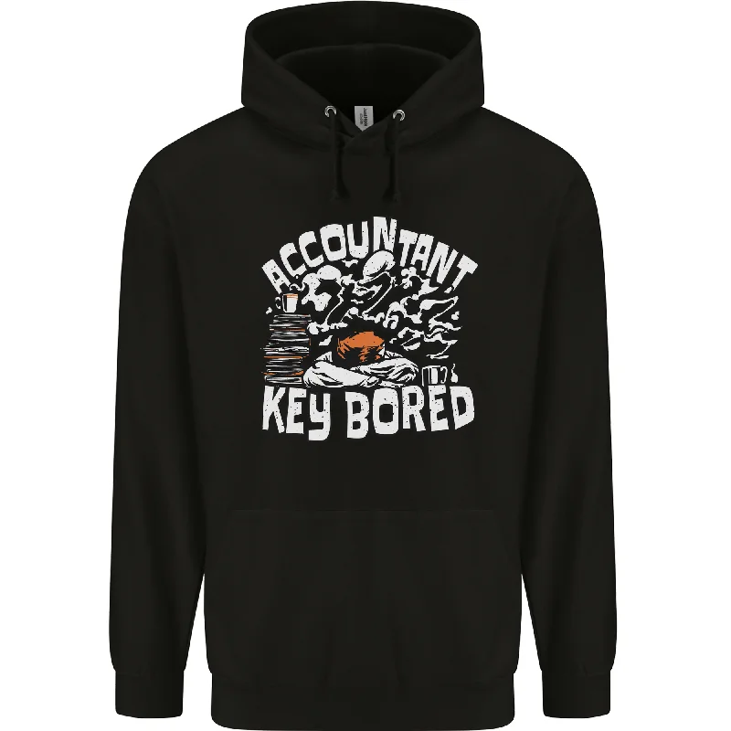 cozy hooded sweatshirtA Bored Accountant Mens 80% Cotton Hoodie