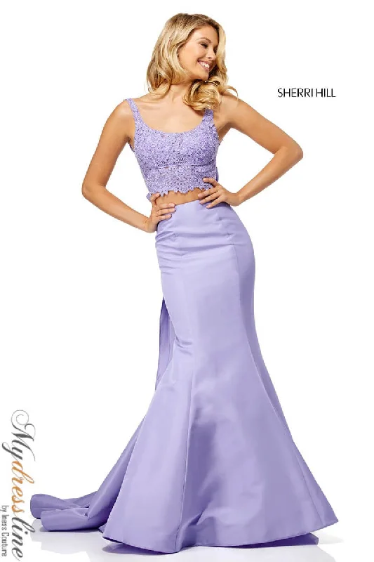 off-the-shoulder dressSherri Hill 52528