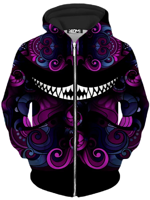 graphic hoodieDown The Rabbit Hole Unisex Zip-Up Hoodie