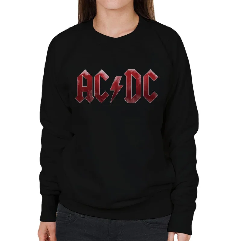 fitted workout hoodieAC/DC Red Ice Logo Women's Sweatshirt