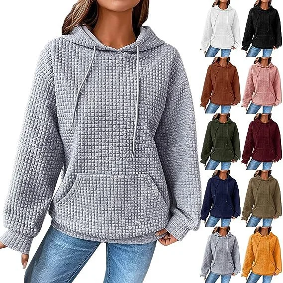 Exclusive Access Women's Loose Casual Solid Color Long-sleeved Sweater