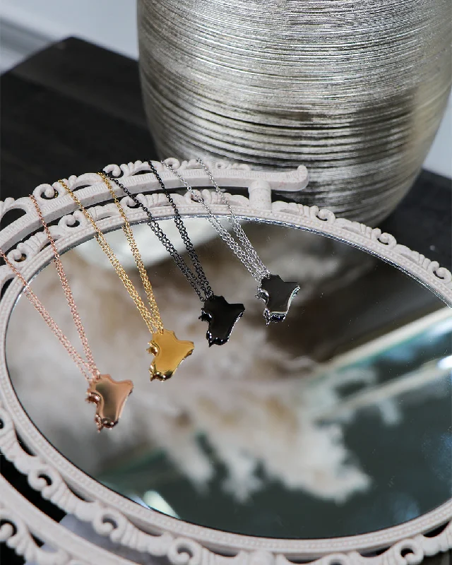 Price Cut Birthplace Map Necklace- Iraq