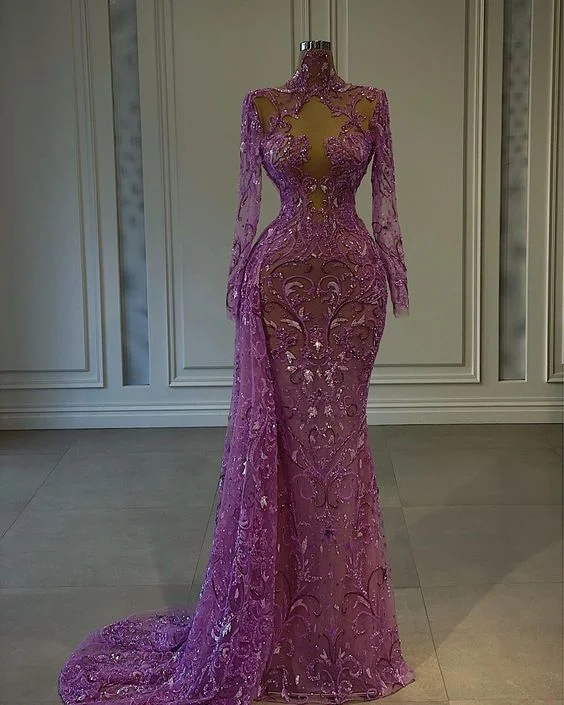 Deal of the Week Purple Floor Length Prom Dress Long Formal Dress ,DS4176