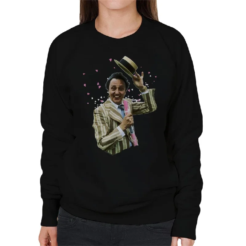 Instant Discount TV Times Comedian Ken Dodd Holding A Stick Of Rock Women's Sweatshirt