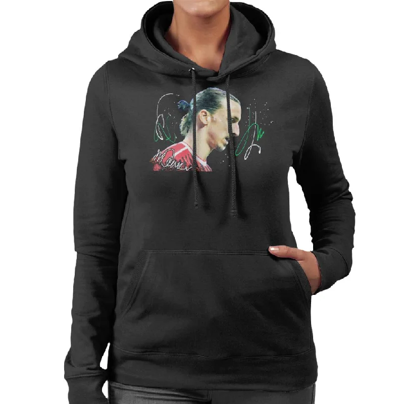 lightweight fitness hoodieSidney Maurer Original Portrait Of Zlatan Ibrahimovic Women's Hooded Sweatshirt