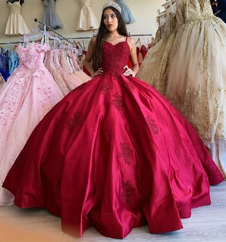 Epic Deals ball gown prom dresses princesses, corset Lace Applique quincenera dress ,DS4612