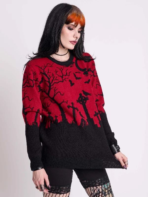 long-sleeve floral dressMurder of Crows Sweater