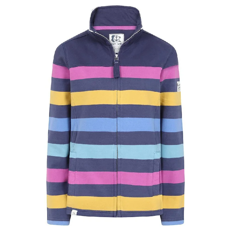 stylish training hoodieLJ32 - Full Zip Striped Sweatshirt - Multi