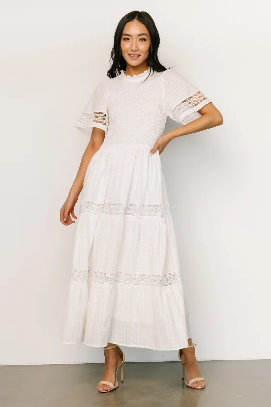 Crazy Deals Loveland Geo Lace Maxi Dress | Off White
