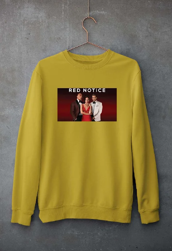 Price Reduction Red Notice Unisex Sweatshirt for Men/Women