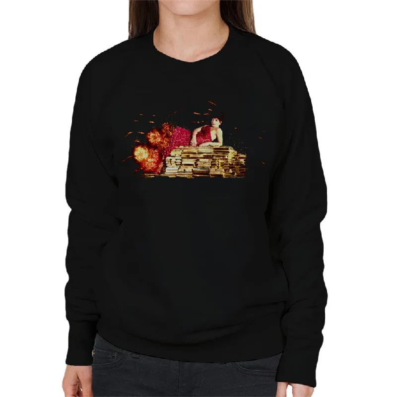 Year-End Sale TV Times Shirley Bassey Gold Bullion Women's Sweatshirt