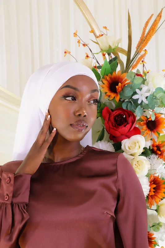 Final Sale Lameera Satin Blouse - Rusty Pink