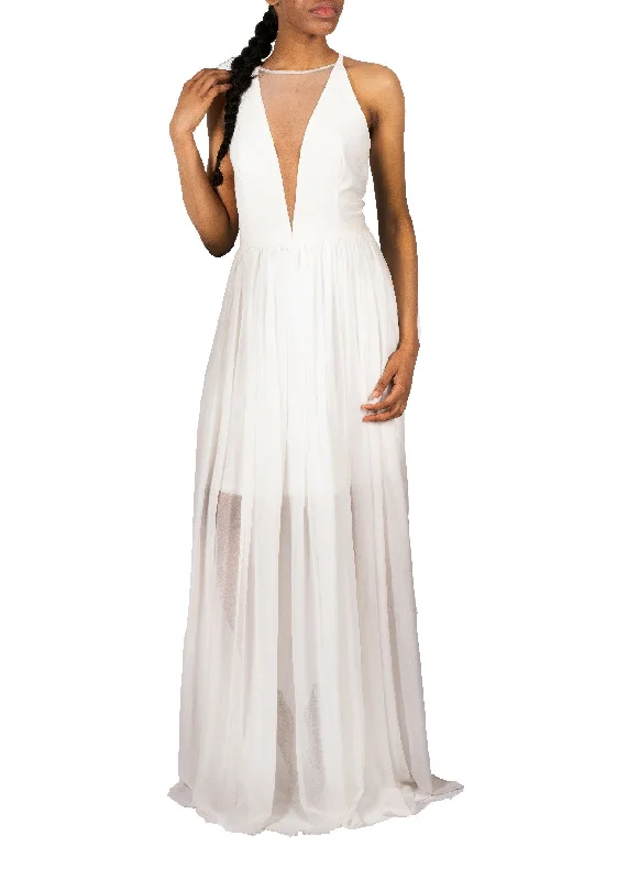 Steals and Deals DRESS THE POPULATION-PATRICIA WHITE GOWN