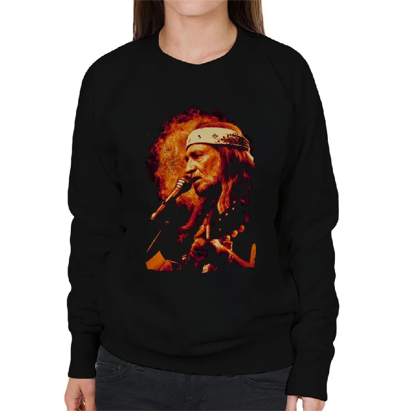 Exclusive Savings TV Times Singer Willie Nelson 1983 Women's Sweatshirt