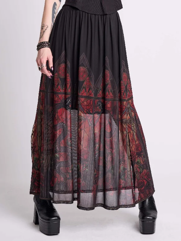 modern dressDragon's House Maxi Skirt