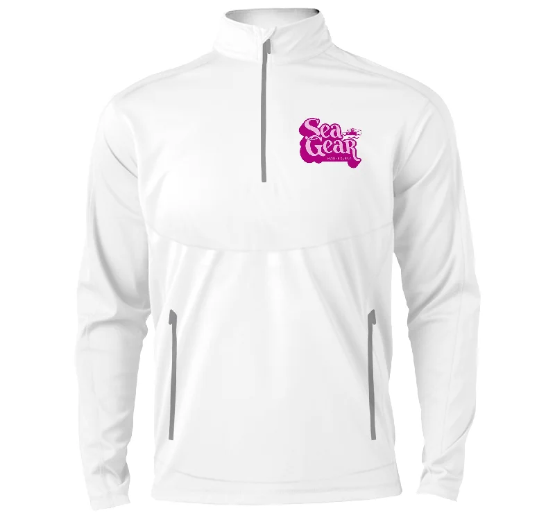 White W/Pink Logo