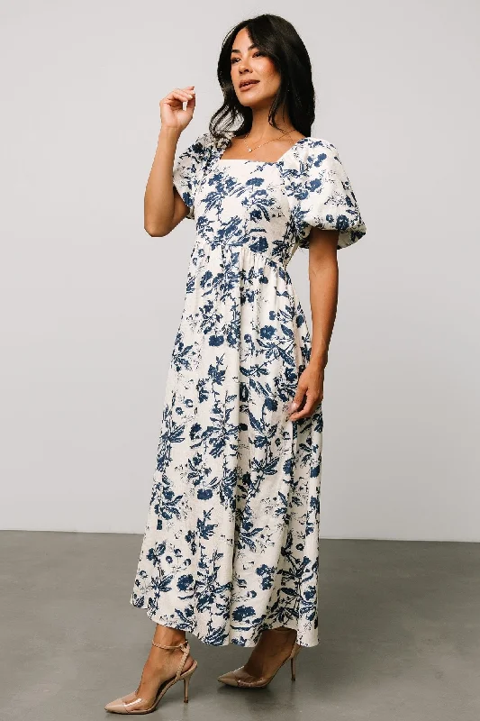 chic dressGraceland Maxi Dress | Cream + Navy Floral