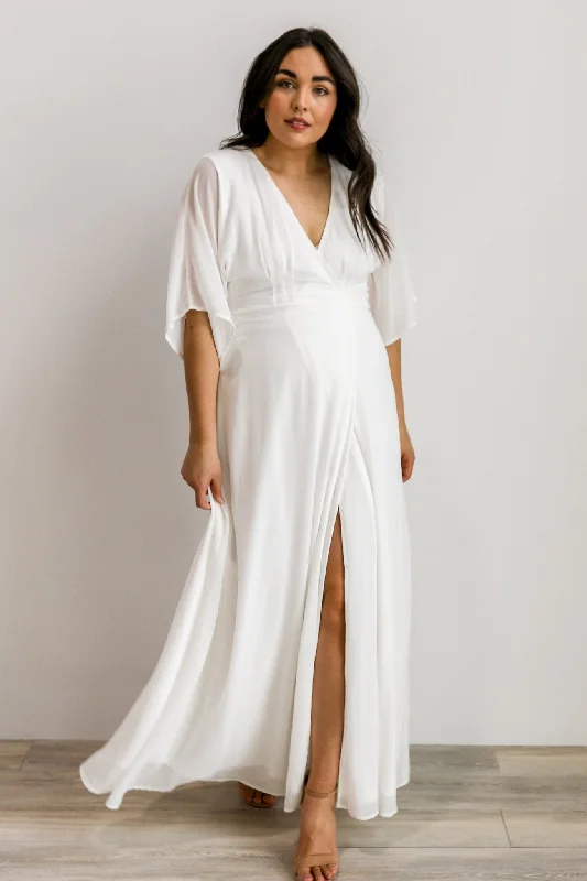 Special Savings Lilly Wrap Maxi Dress | Off White